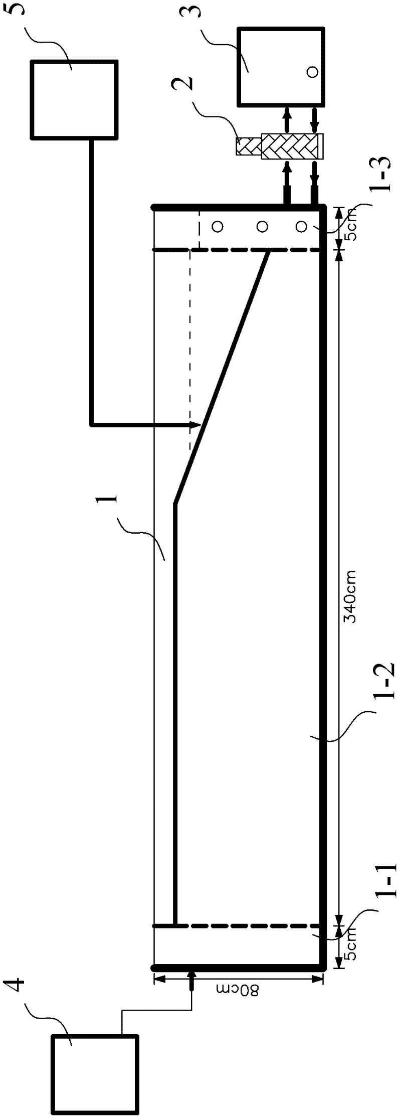 Flat plate tracing simulating device system and simulating method for salt water intrusion under tidal action