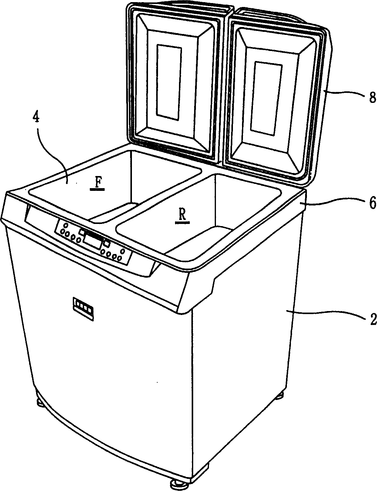 Hinge structure of refrigerator door for storing pickles