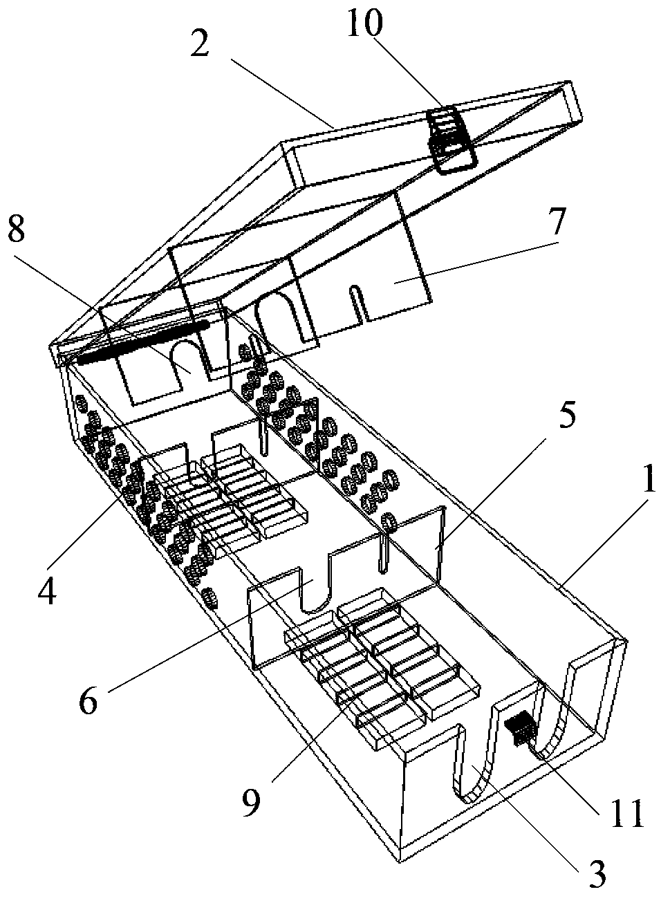 Fixing device for automobile testing instruments