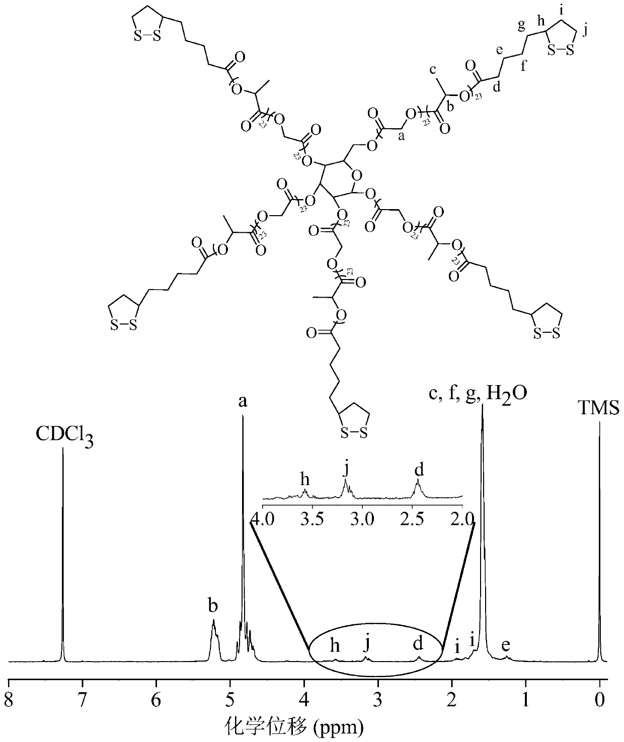 Nanomedicine based on lipoyl-terminated star polymers