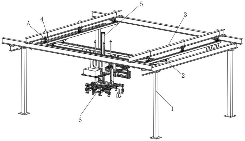 Cast steel supporting roller and preparation method thereof