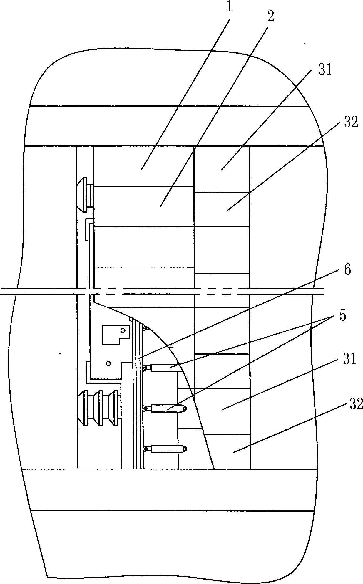 Large-inclination-angle coal bed fully-mechanized mining bracket and support method