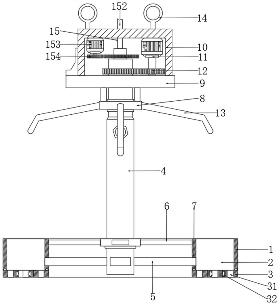 Combined multi-ring and multi-hole construction device and method for intercepting cement concrete pile heads