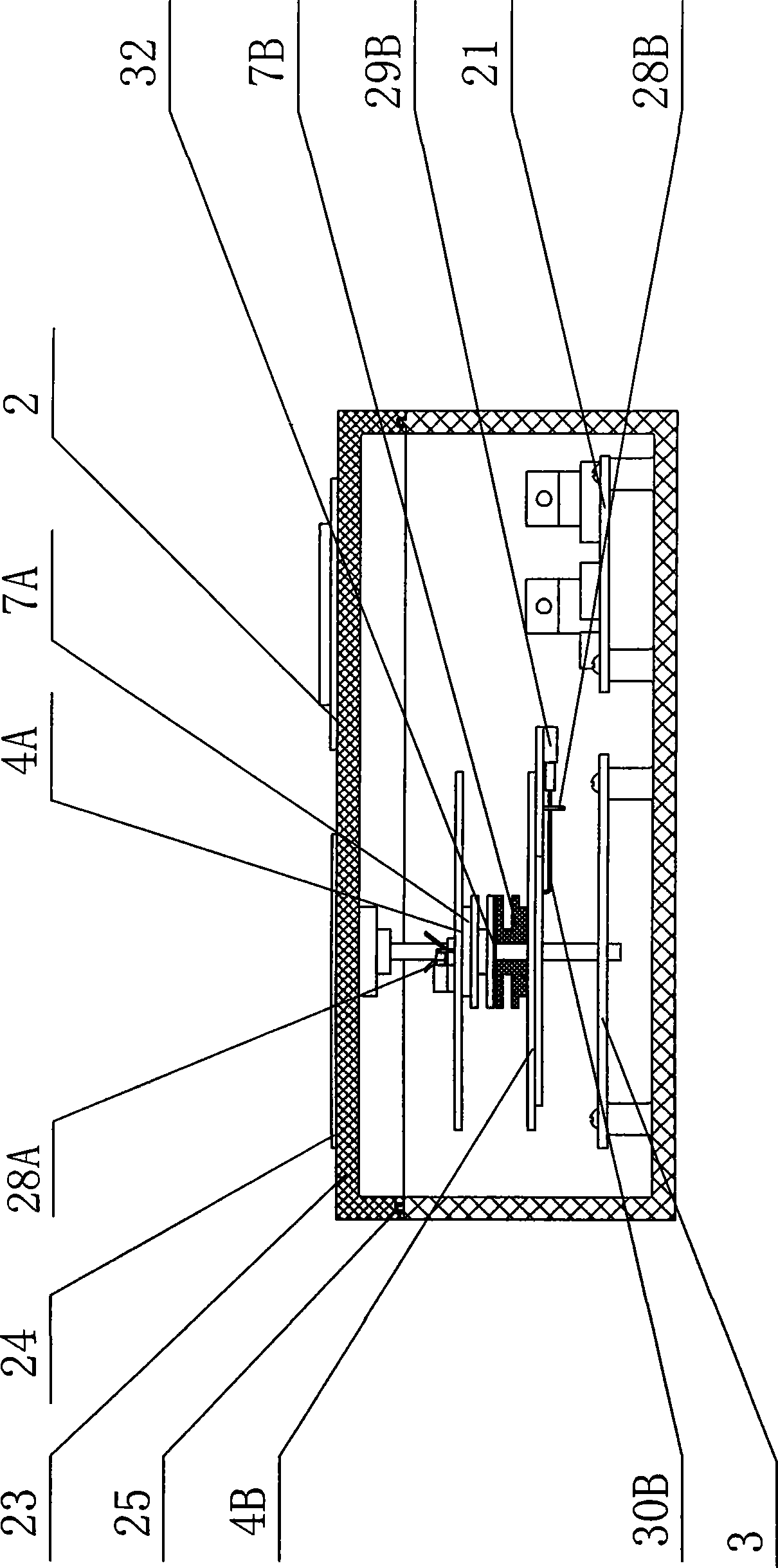 Electricity-saving type real-time automatic monitoring instrument for terrane displacement