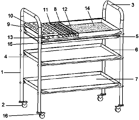 Chemical instrument trolley