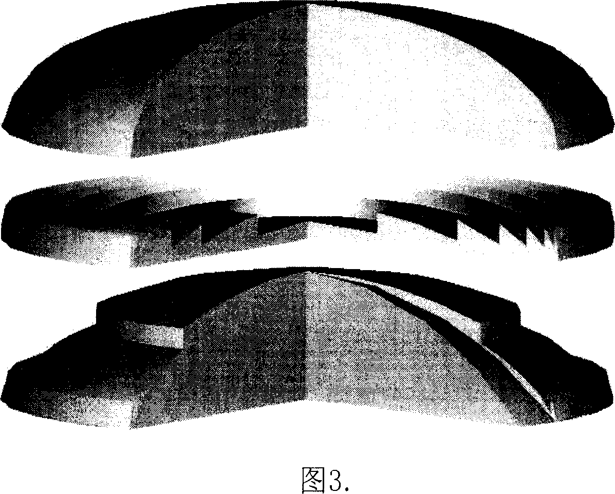 Diffractive and refractive mixed optical element for providing aspherical degree and design method thereof