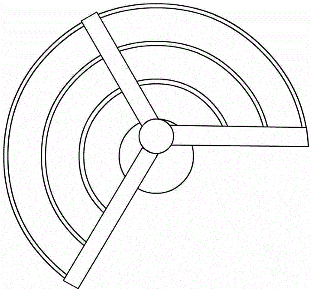 Eccentric-type arc-shaped movable slant board