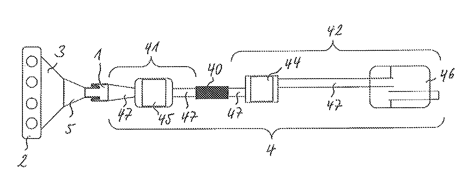 Tubular acoustic insulating element