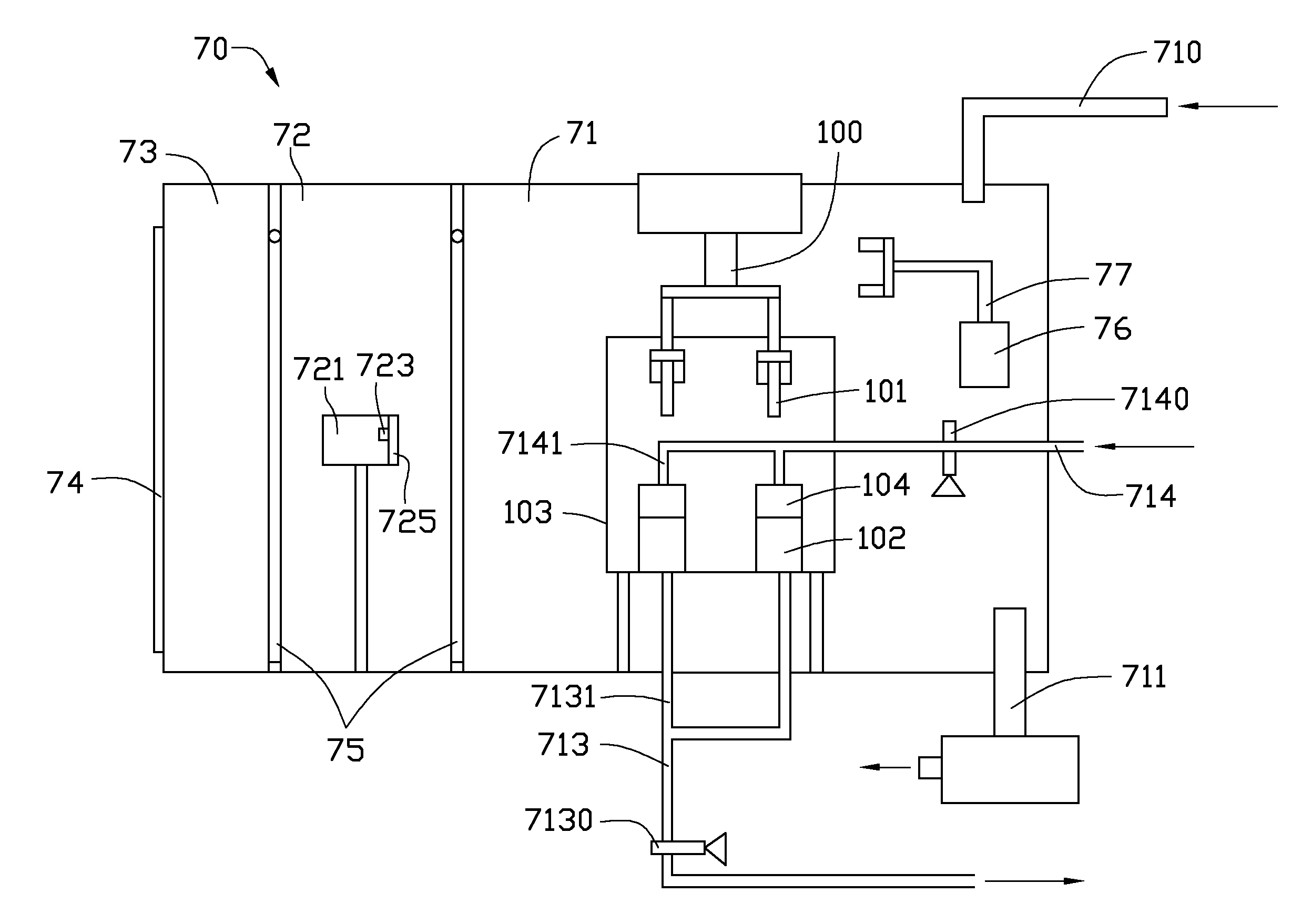Wet coating system having annealing chamber