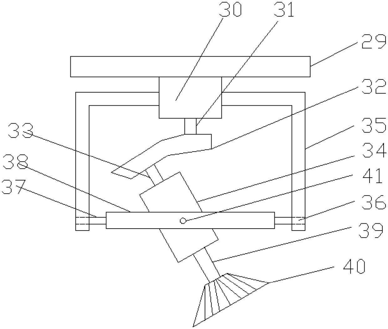 Road dust-suction cleaning device