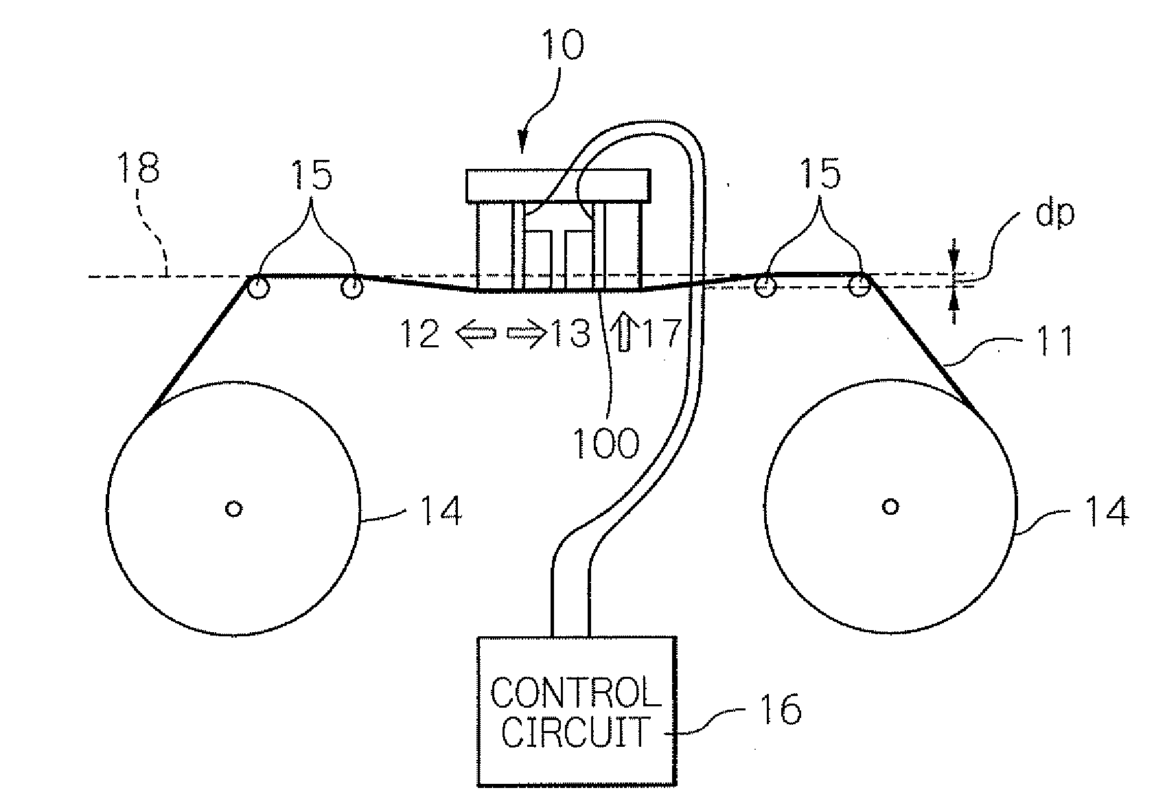 Thin-film magnetic head with variable-volume cavity in medium-opposed surface