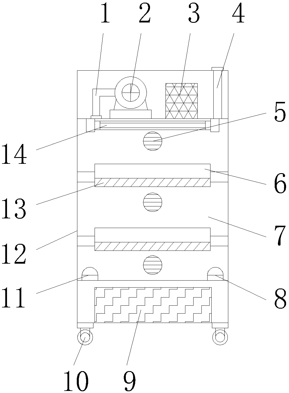 Storage device with metering function for storing seeds