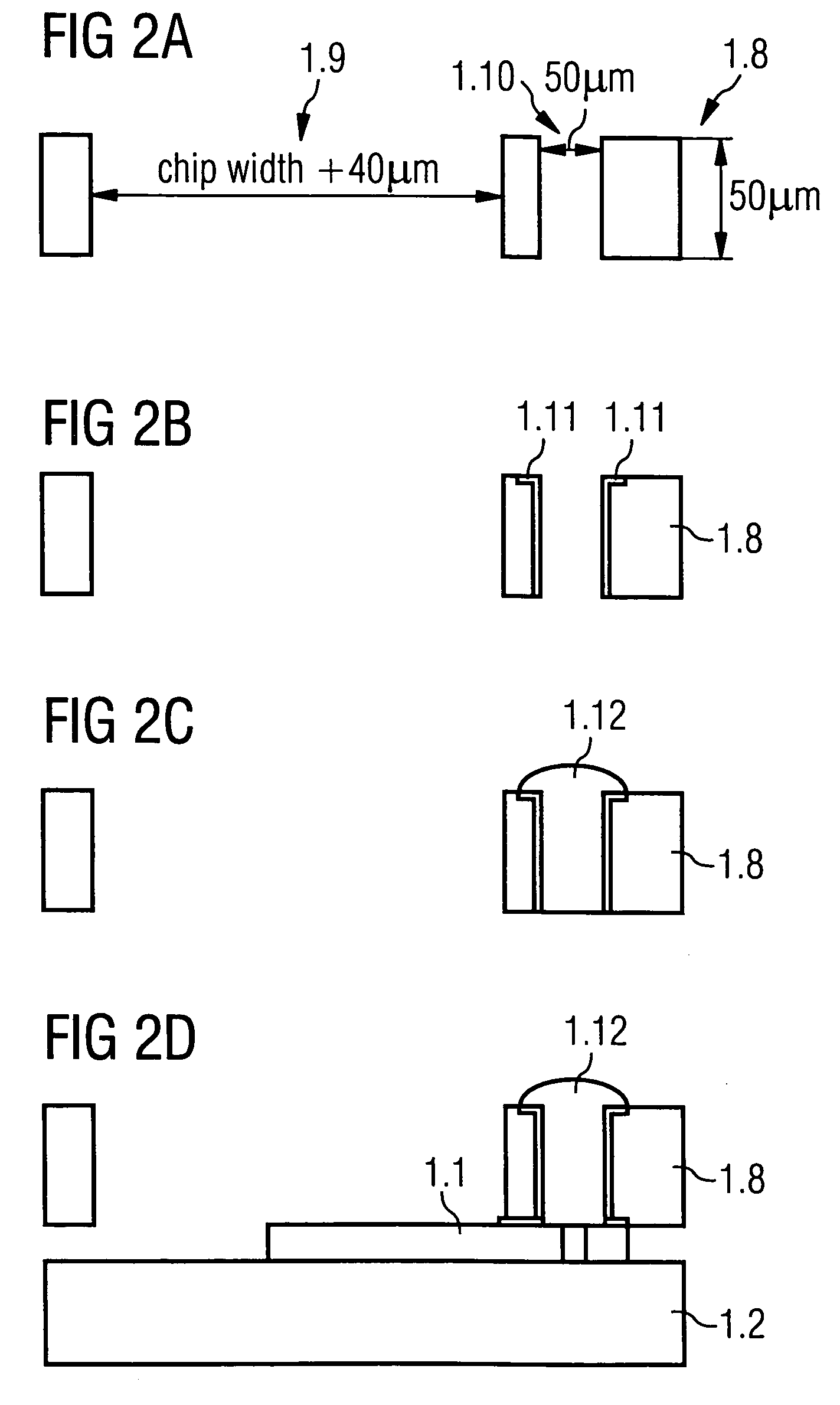 Dissociated fabrication of packages and chips of integrated circuits