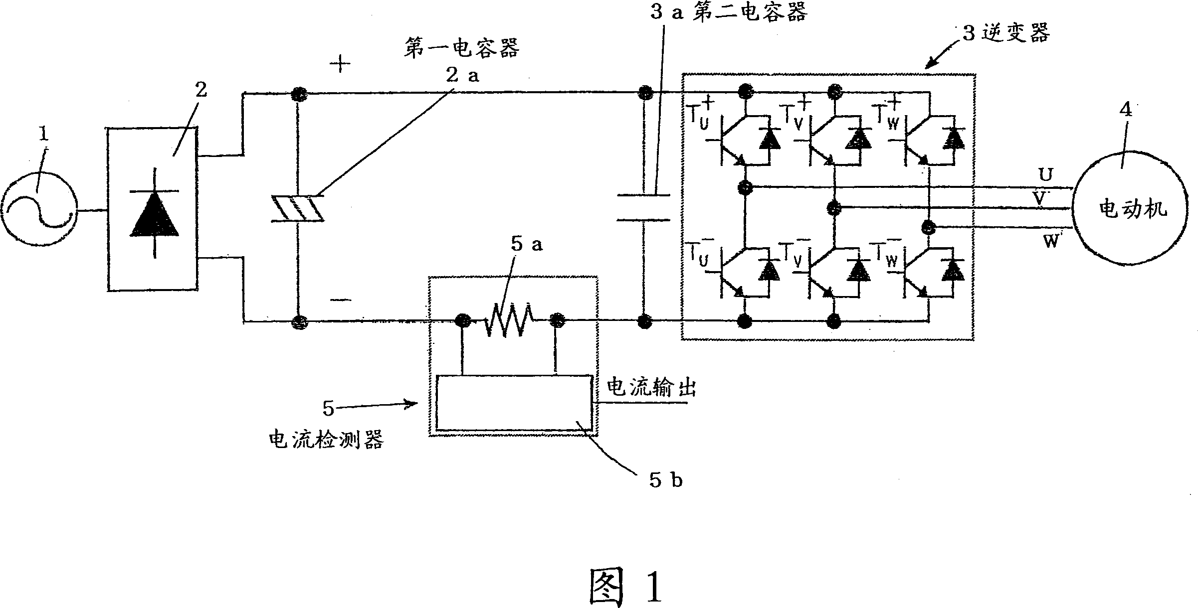 Phase current detector