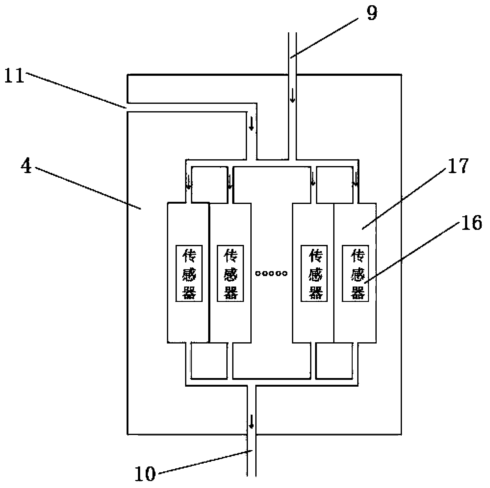 Device and method for analyzing flavour of blended vinegar