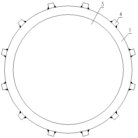 Build-up welding method for large-diameter thin-wall double-tube plate