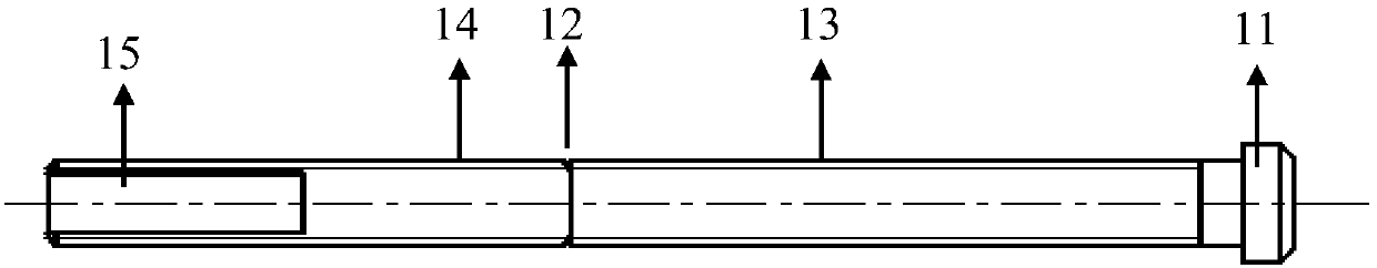 A kind of controllable thread pulling nail with bushing