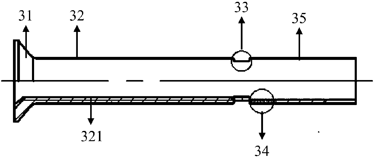 A kind of controllable thread pulling nail with bushing