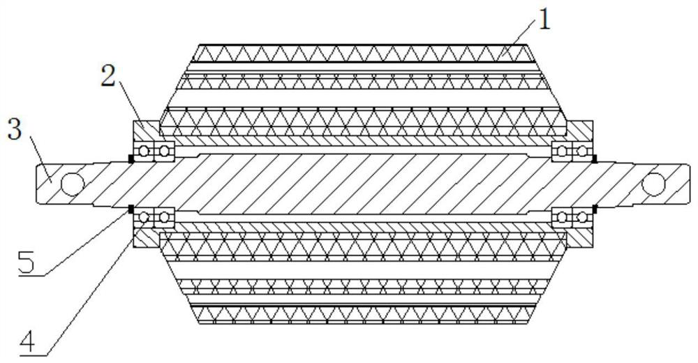 A large-deformation flexible pressing device for automatic laying