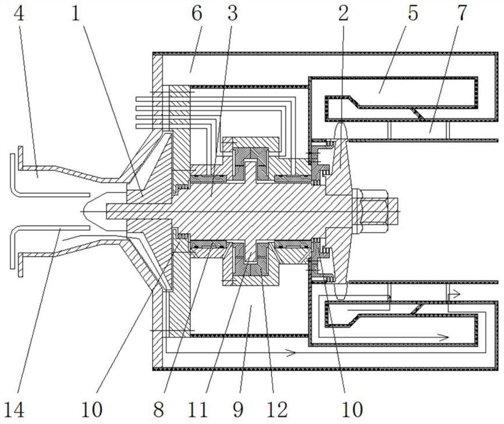 Air-blowing type micro gas turbine and starting method thereof