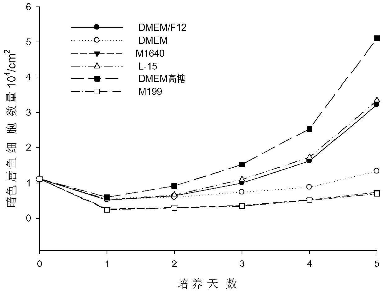 A method for constructing liver cell line of dark lip fish