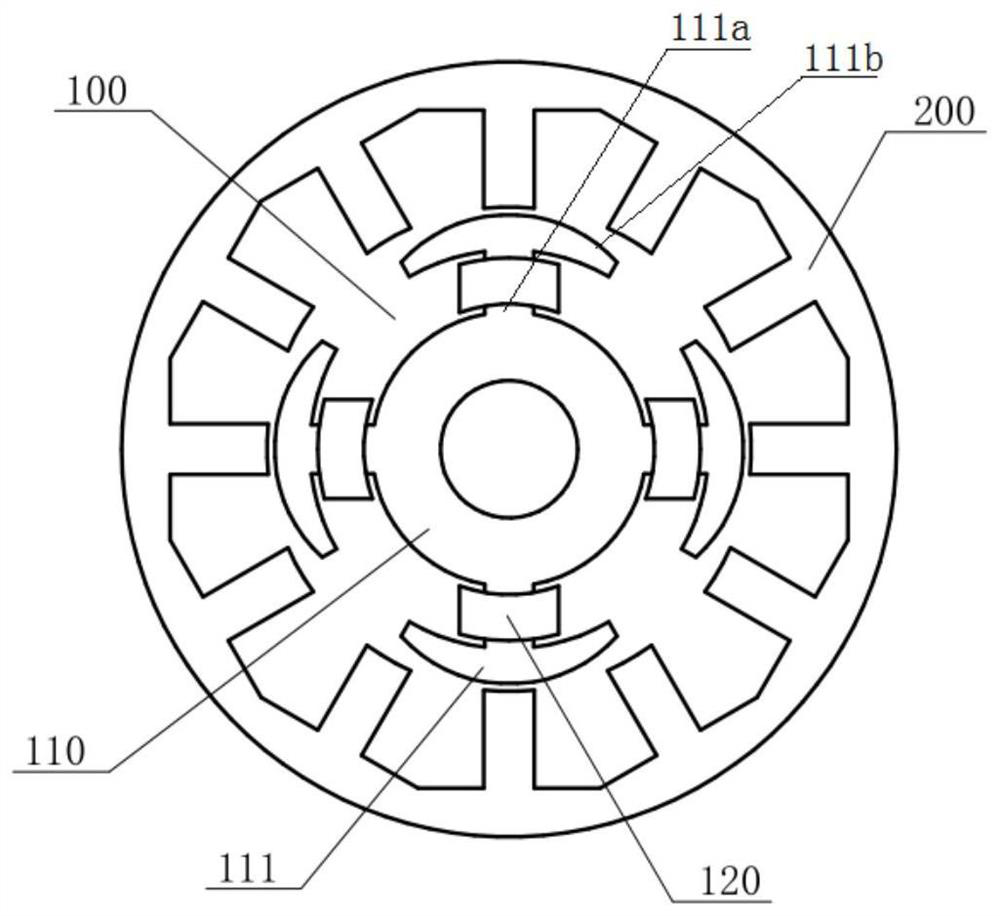 Induction type rotor and switched reluctance motor