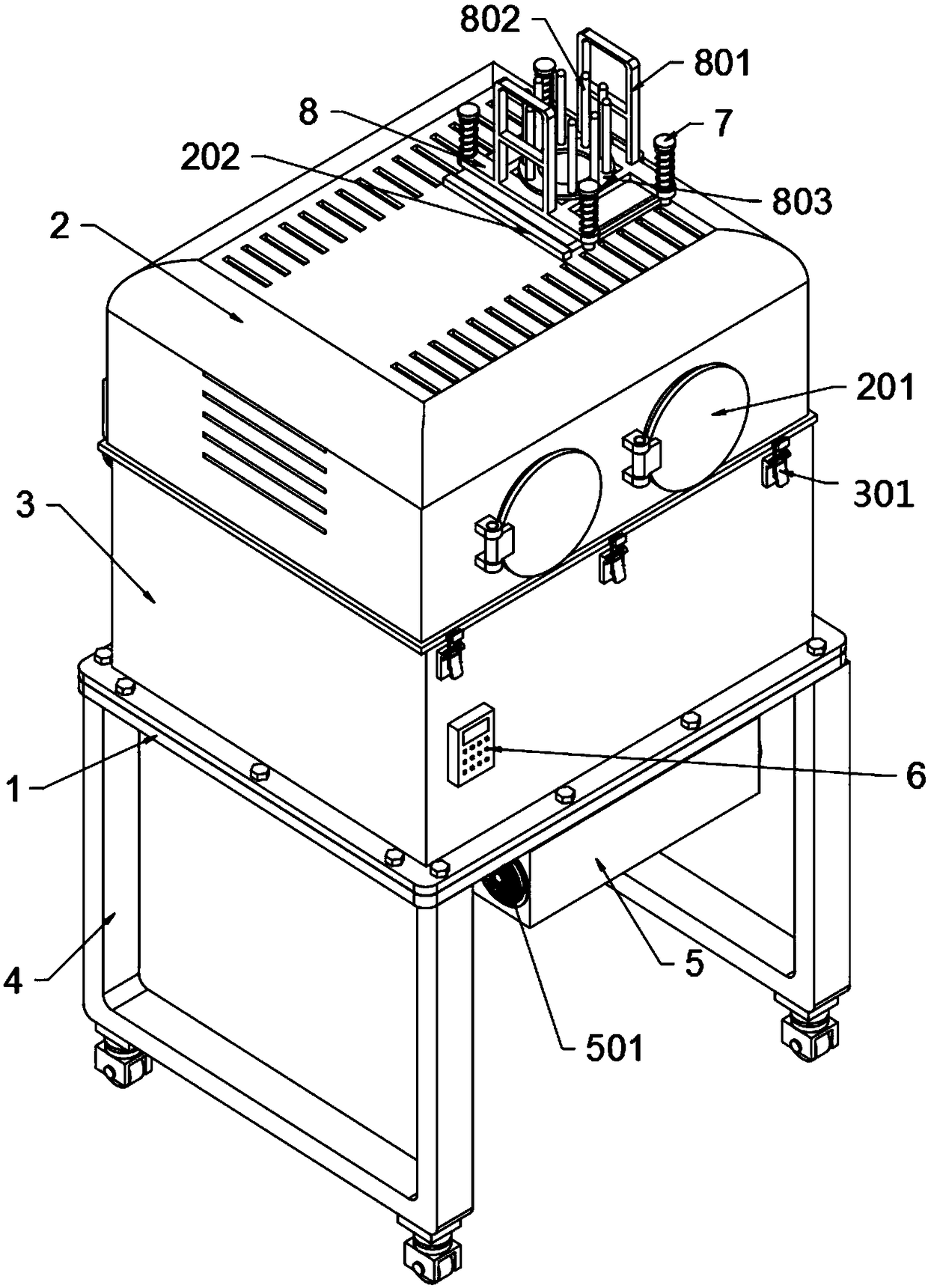 Postpartum chill prevention and warming device applied to gynecology and obstetrics