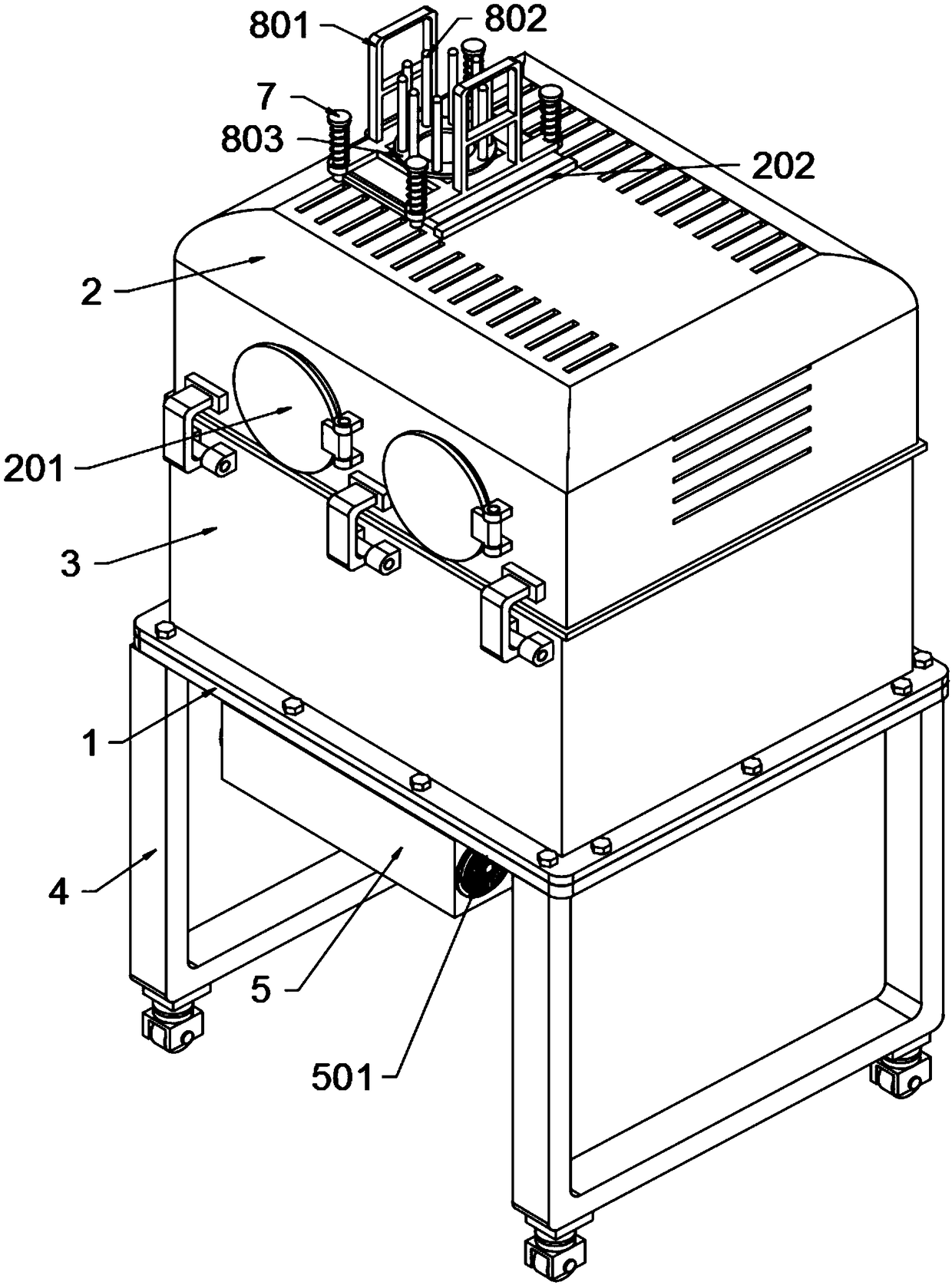 Postpartum chill prevention and warming device applied to gynecology and obstetrics