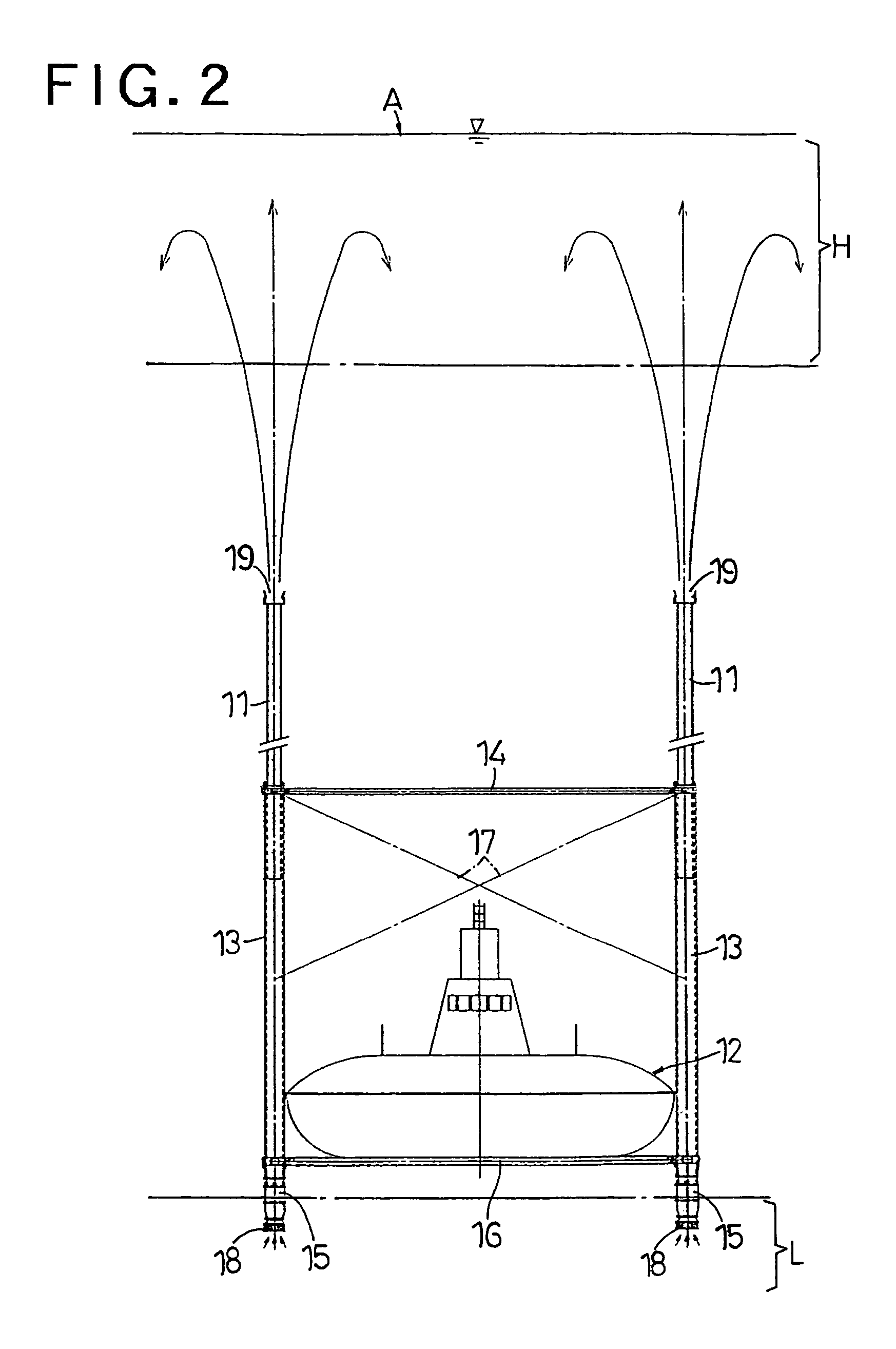 Apparatus for lowering water temperature of sea surface