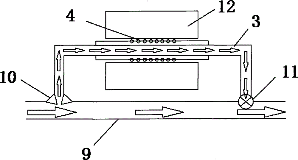 Online nuclear magnetic resonance type analysis and detection device of oil content of drilling fluid