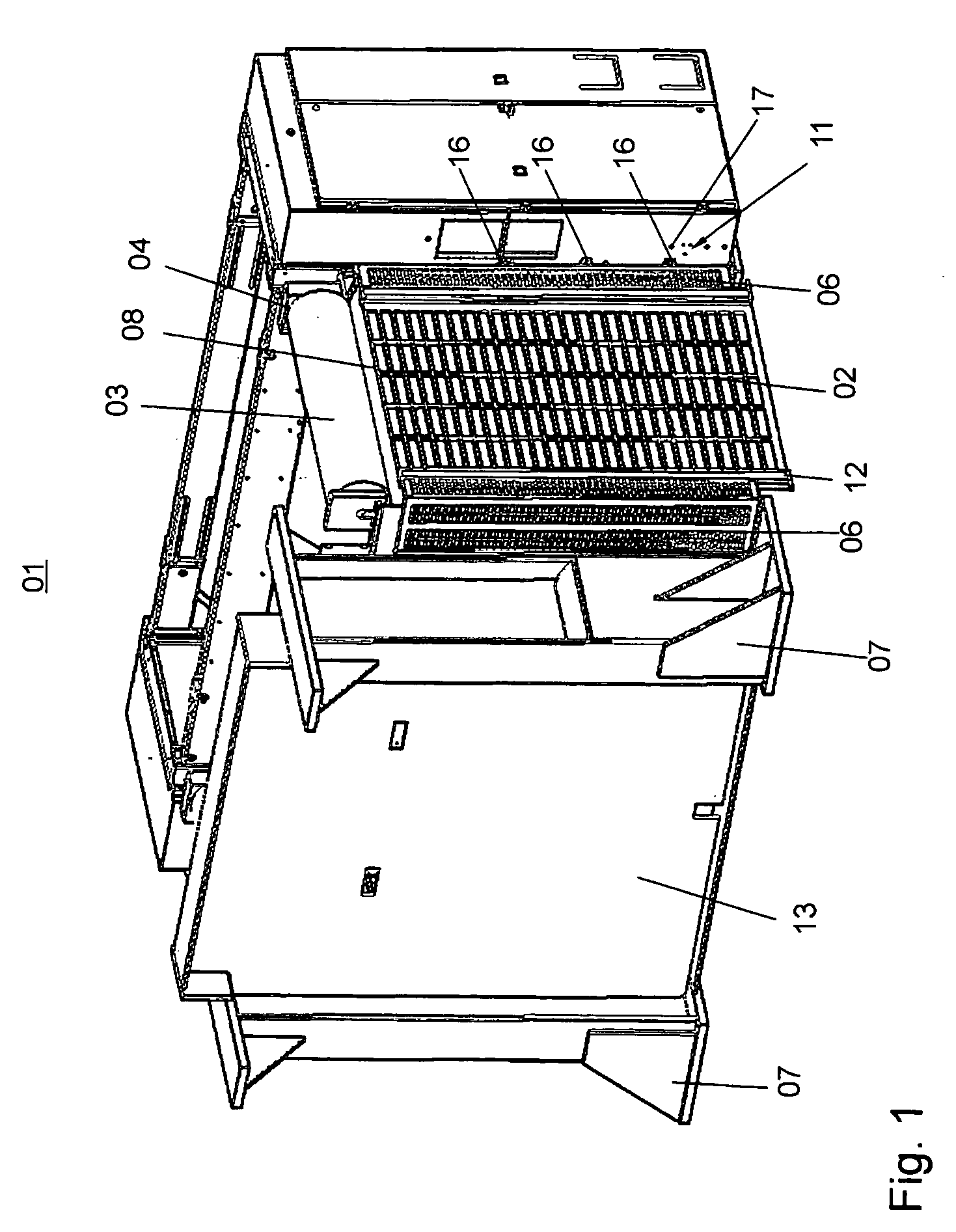 Device for covering a danger area on a roll changer and a method for controlling a device
