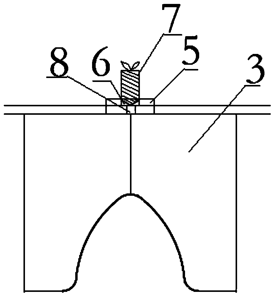 Corrugated plate wave crest distance measuring method