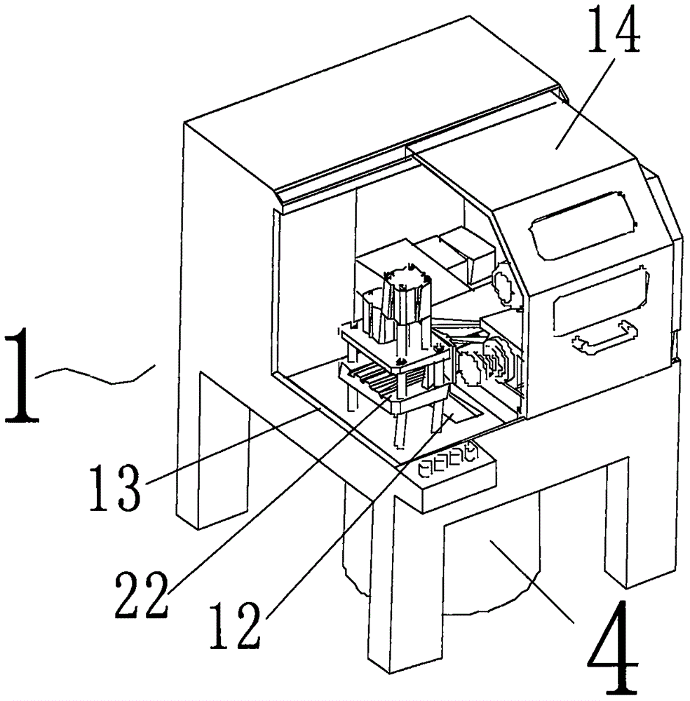 Thread steel end grinding device