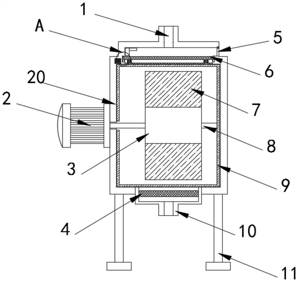 Energy-saving and environment-friendly sewage filtering treatment device