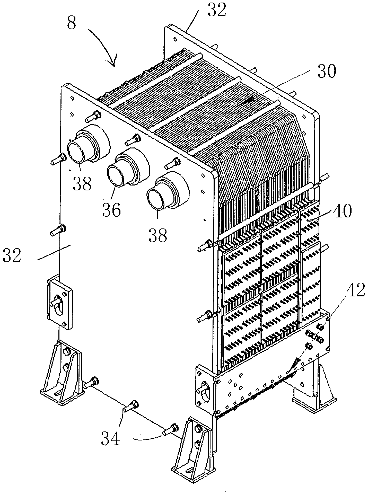 Electrodialysis unit for water treatment