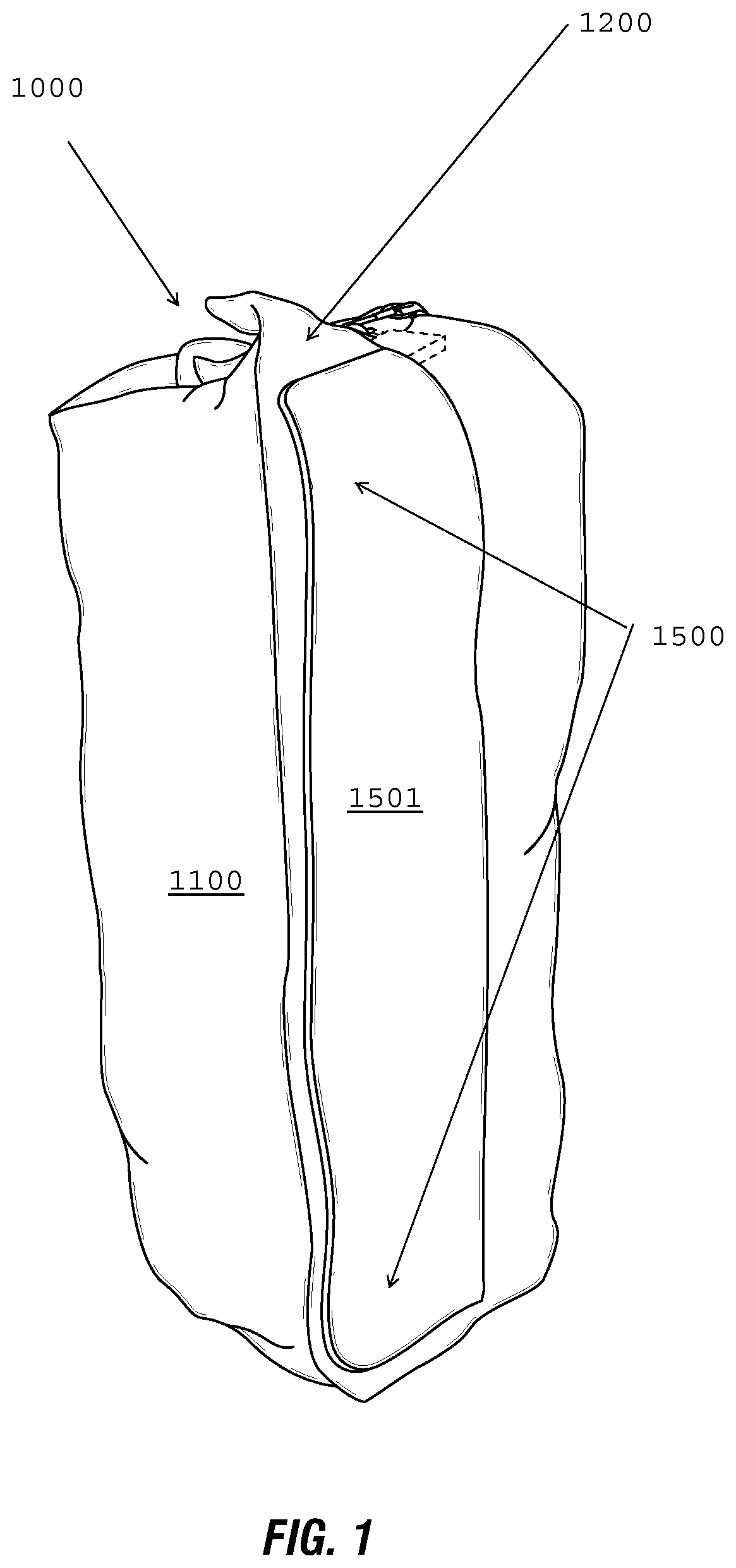 General infantry zipper bag and related methods of use