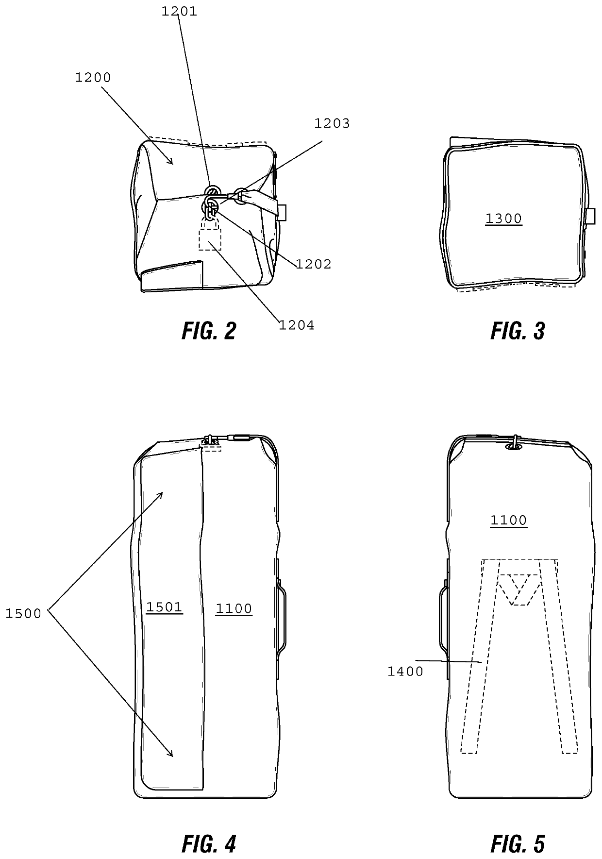 General infantry zipper bag and related methods of use