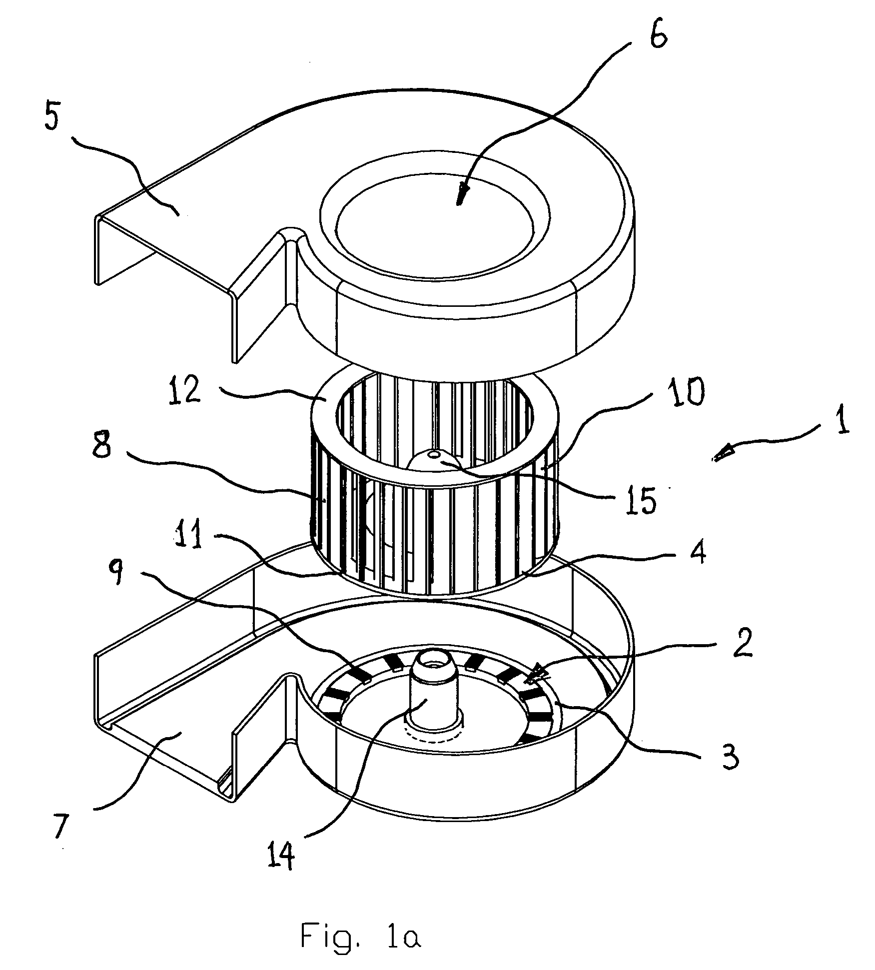 Integrated blower for cooling device