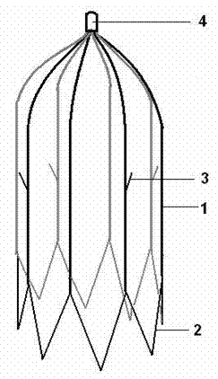 Removal-free temporary vena cava filter and manufacture method thereof