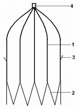 Removal-free temporary vena cava filter and manufacture method thereof