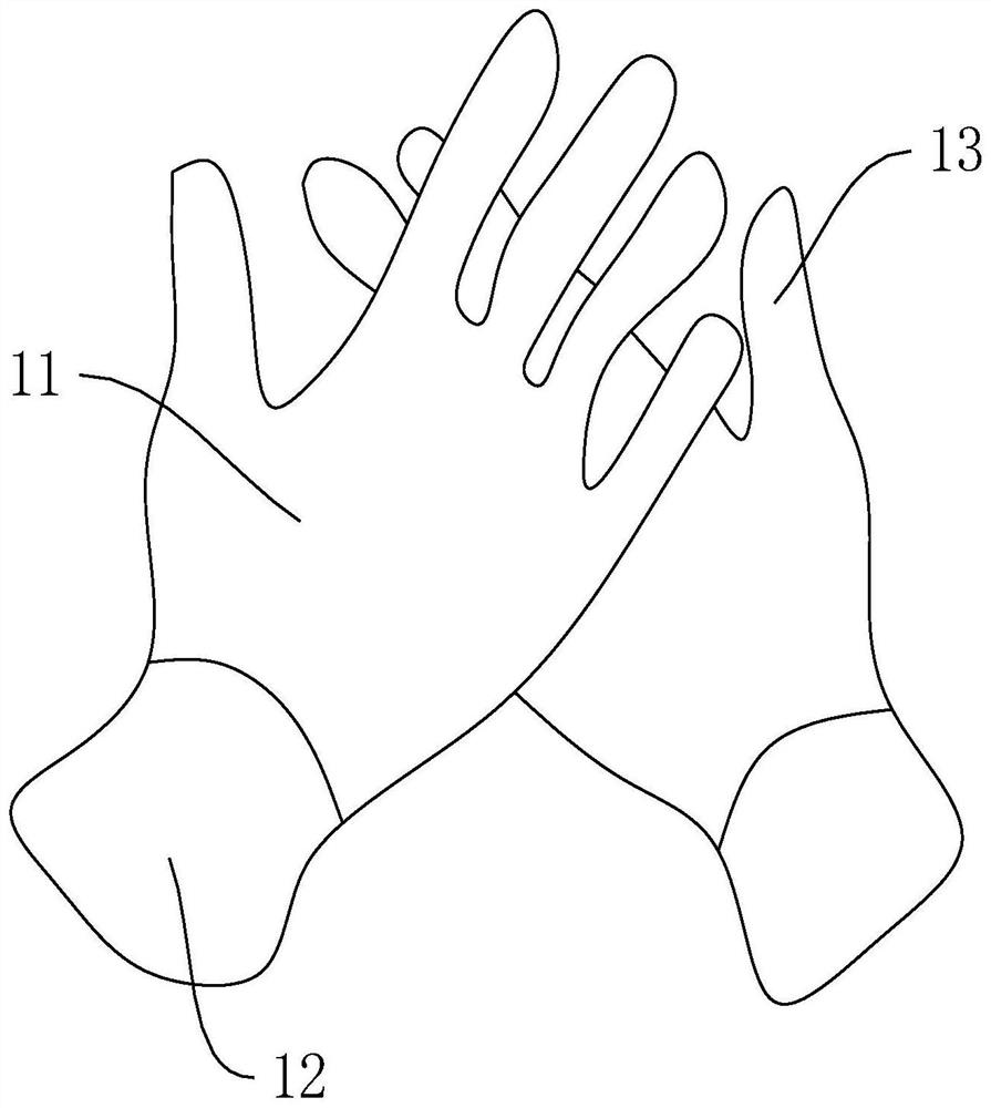 Medical glove with sweat absorption and ventilation functions