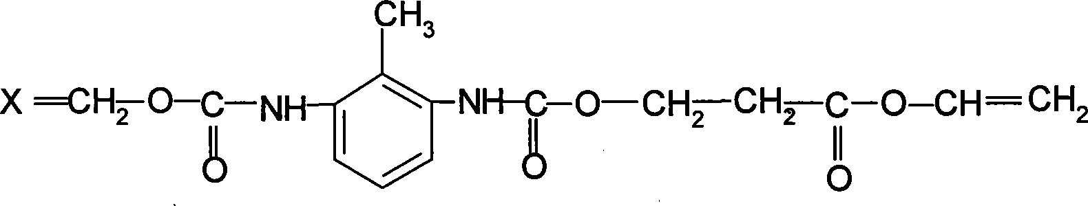 Acrylic polyurethane having star-structure six functional groups and synthesizing method thereof