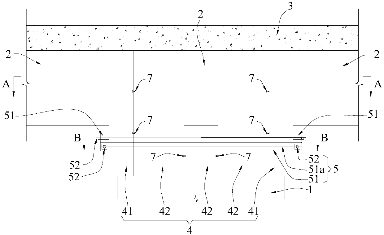 Aluminum alloy template special for beam-column cast-in-place node of assembled concrete frame structure