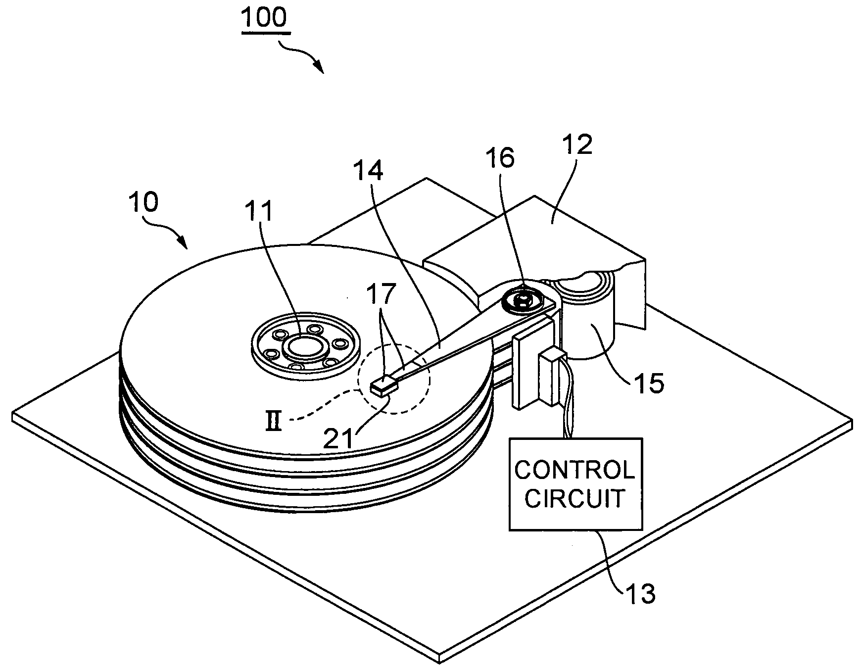 Thermally assisted magnetic head having a semiconductor surface-emitting laser