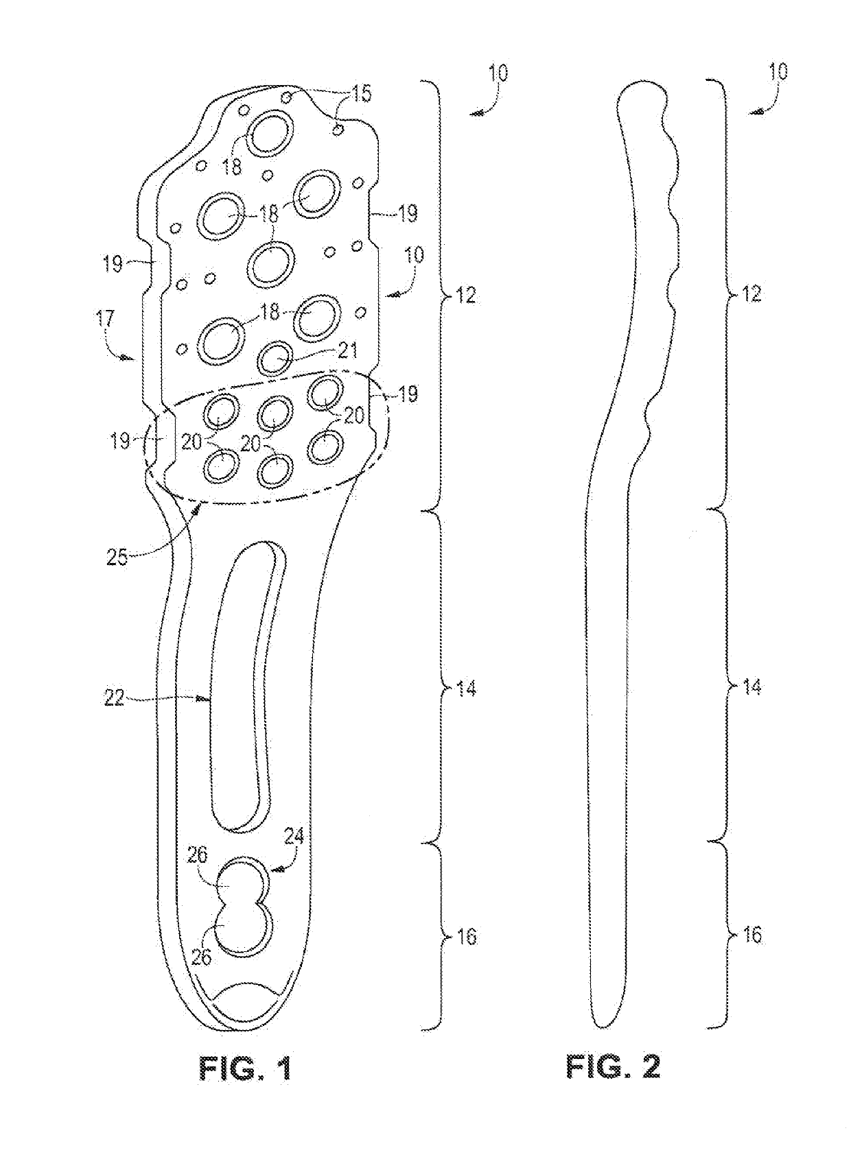 Fixation device for proximal humerus fractures