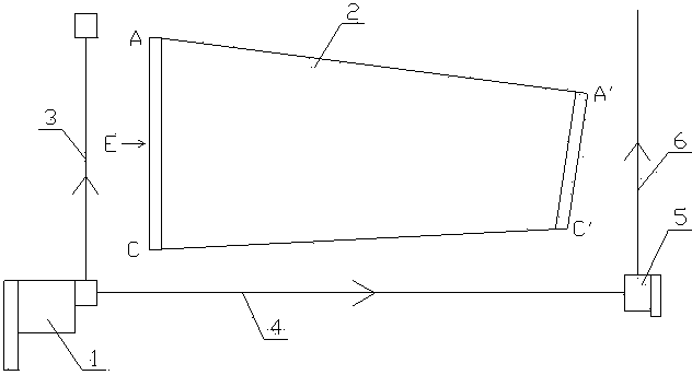Detection method for parallelism and coaxiality of flanges at two ends of pylon