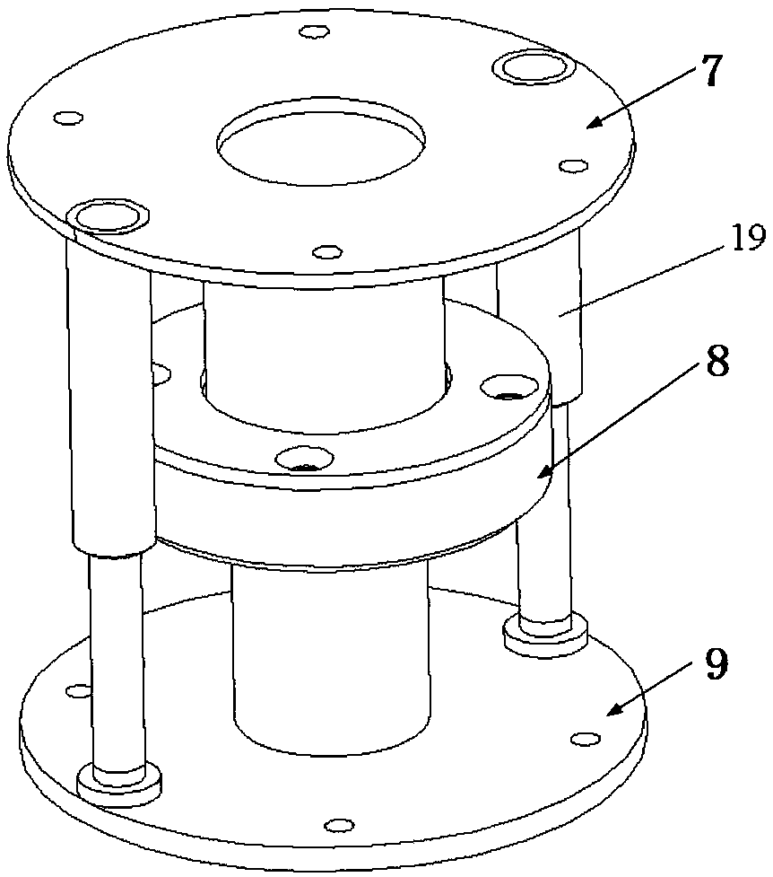 Device and method for adjusting and positioning reflector antenna