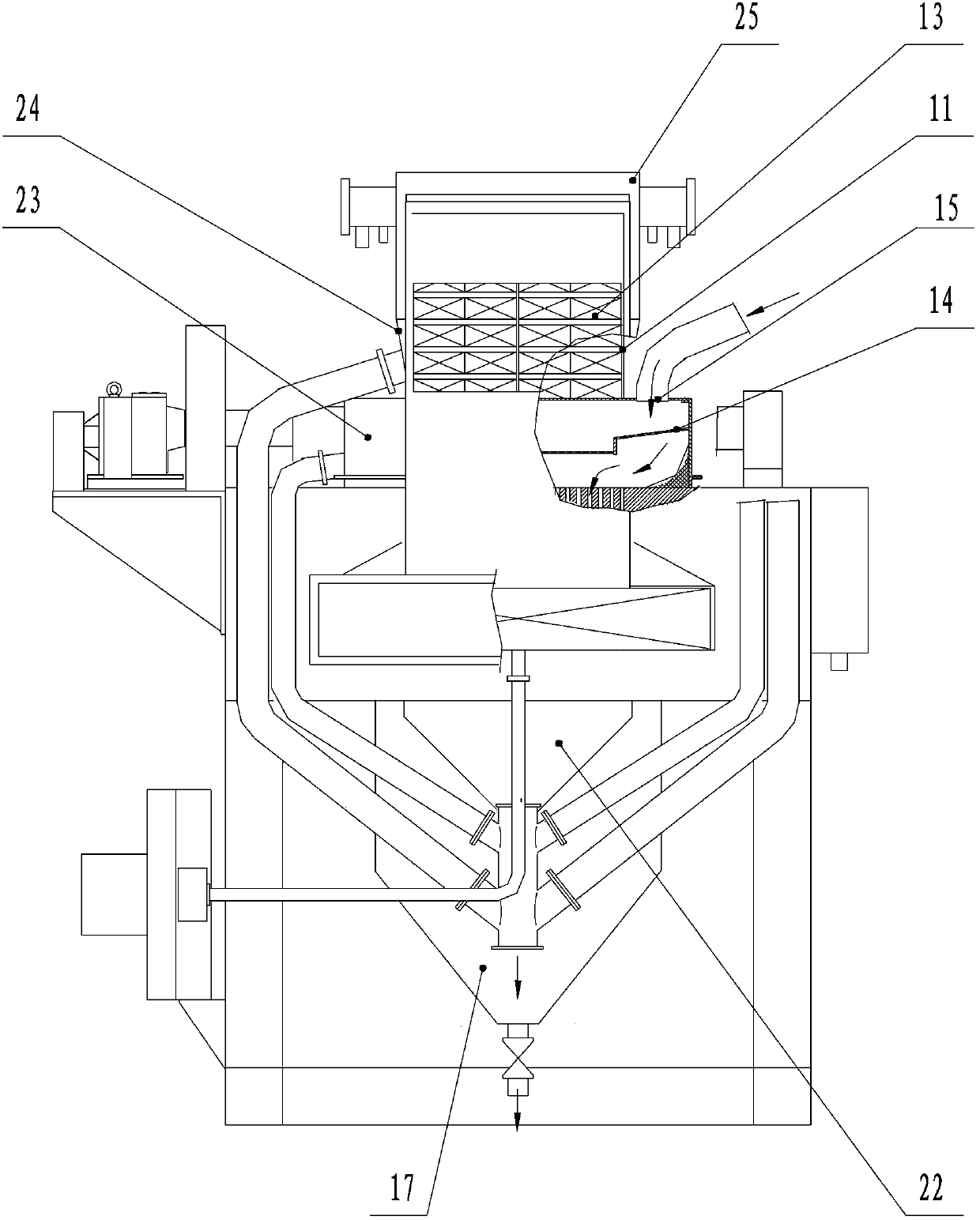 Medium-fine granule high-gradient wet strongly-magnetic preselecting apparatus