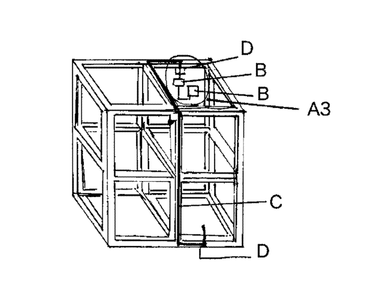 Three-dimensional substrate for providing three-dimensional structure