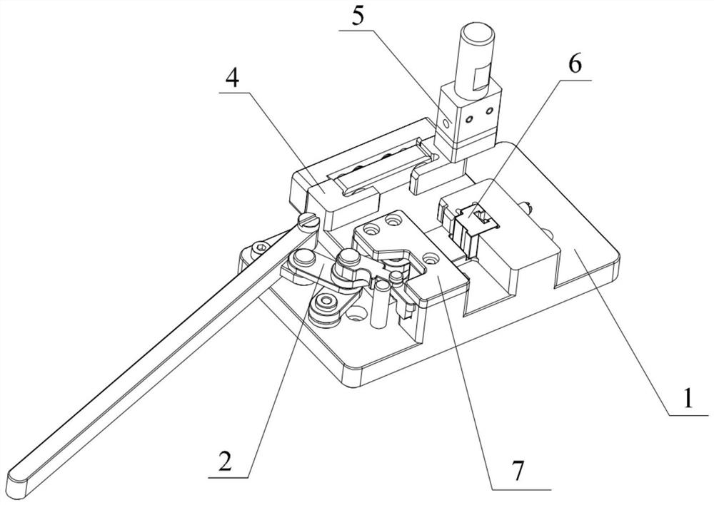 Multi-connecting rod sliding block mechanism for locking machine
